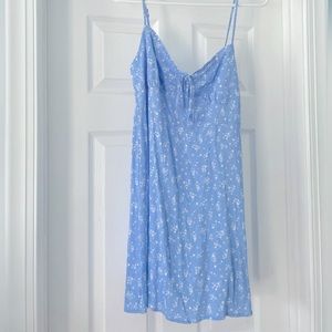 Blue floral cotton sundress